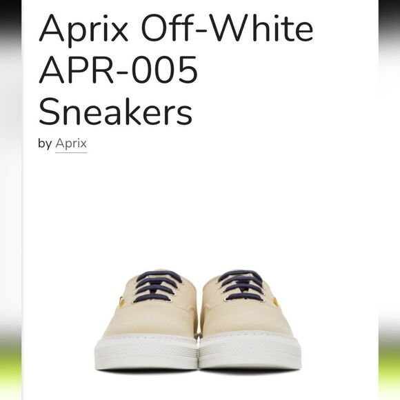 NWT APRIX leather and canvas shoe with dust bag made in Portugal - Picture 3 of 16